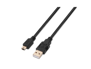 Add to cart Kabel USB (A) M 2.0 a Mini USB (B) M Aisens 0.5M Negro Kabel USB (A) M 2.0 a Mini USB (B) M Aisens 0.5M Negro