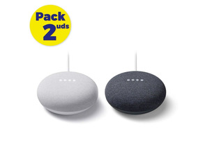 Add to cart Altavoz Google NEST Mini Carbón/Tiza Pack 2 unidades (independientes) Altavoz Google NEST Mini Carbón/Tiza Pack 2 unidades (independientes)