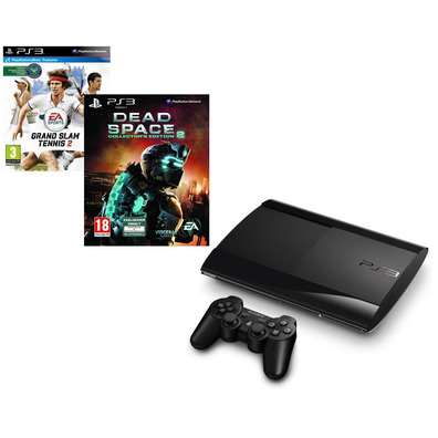 PS3 Slim (500 GB) + Dead Space 2 + Grand Slam Tennis 2