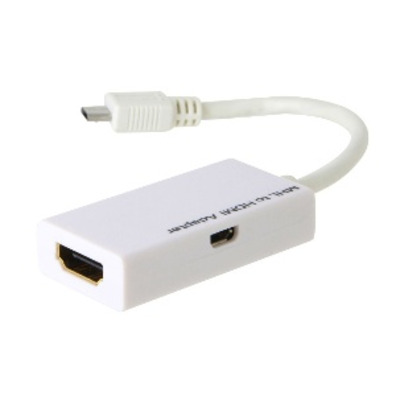 Micro USB to HDMI Cable for Samsung i9000, HTC (White)