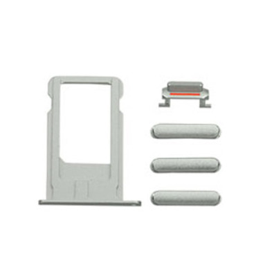 SIM Card Tray and Side Buttons Set for iPhone 6 Plus Silber