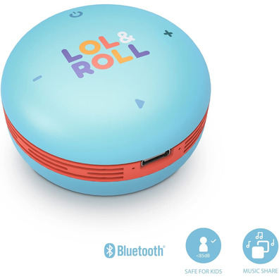 Altavoz Bluetooth Energy Sistem Lol & Roll; Pop Kids Blue