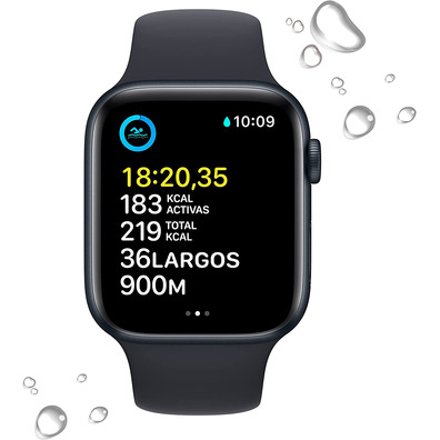 Apple Watch SE 2ª Gen GPS/Cell 44mm Aluminio Negro/Correa Negra