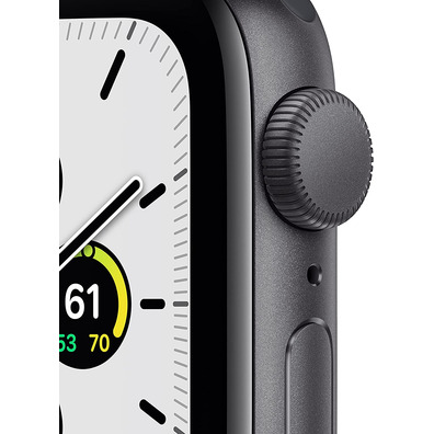 Apple Watch SE 2021 GPS 40 mm Caja de Aluminio Gris espacial/Correa Deportiva Negro Medianoche