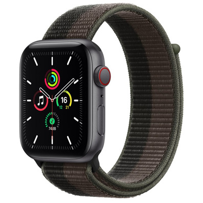 Apfel-Uhr SE 2021 GPS/Cellular 44 mm Aluminio/Gris Espacial Correa Loop Deportiva Tornado Gris