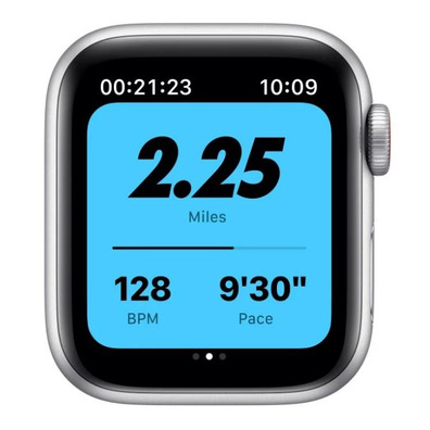 Apple Watch SE GPS/Cellular 40mm Caja Aluminio Plata/Correa Nike Deportiva Platino Puro y Negra