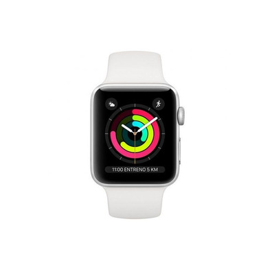 Apple Watch Series 3 42mm GPS Plata con correa deportiva blanca MTF22QL/A