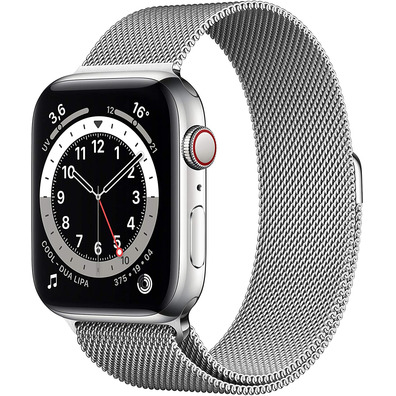 Apple Watch Series 6 GPS + Cell 44mm Acero Inoxidable Milanese Loop Plata