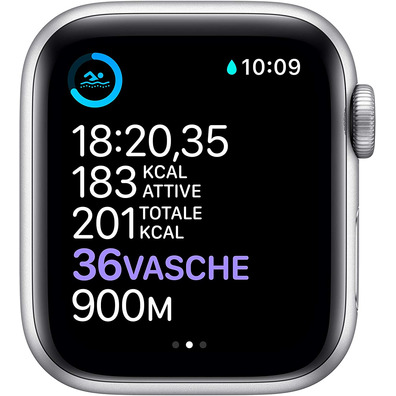 Apple Watch Series 6 GPS/Cellular 40mm Caja de Aluminio en Plata/Correa Deportiva Blanca