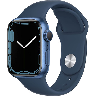 Apple Watch Series 7 GPS 41 mm Caja Aluminio en Azul/Correa deportiva Azul Abismo