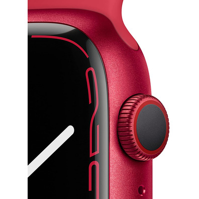 Apple Watch Series 7 GPS/Cellular 45 mm Aluminio Rojo/Correa deportiva Roja