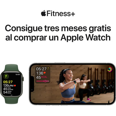 Apple Watch Series 7 GPS/Cellular 45 mm Aluminio Rojo/Correa deportiva Roja