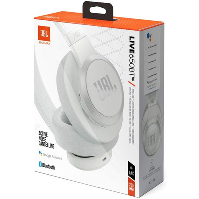 Auriculares Bluetooth JBL Live 650BTNC weiss