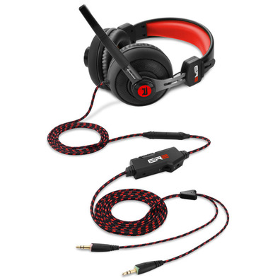 Auriculares Gaming Sharkoon Rush ER2 Rojo/Negro