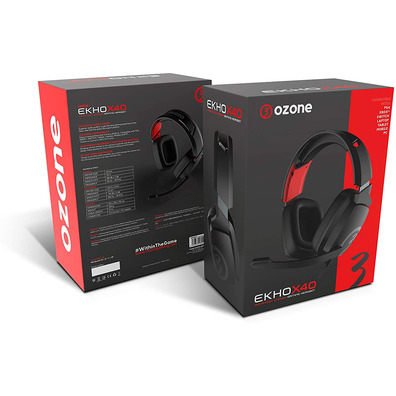 Auriculares Ozone Ekho X40 Negro PC/PS4/Xbox/Switch