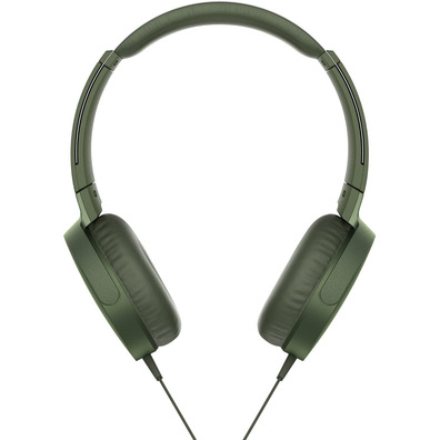 Auriculares Sony MDR-XB550AP Extra Bass con Micrófono Verdes