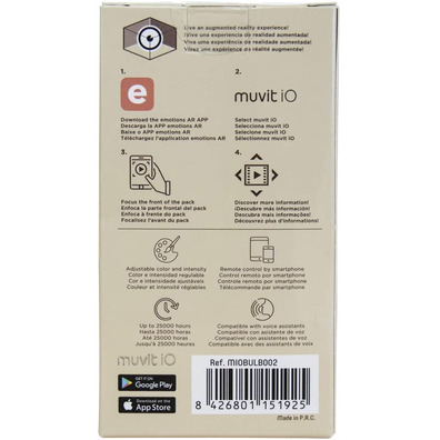 Glühbirne smart Muvit IO MIOBULB002 E27