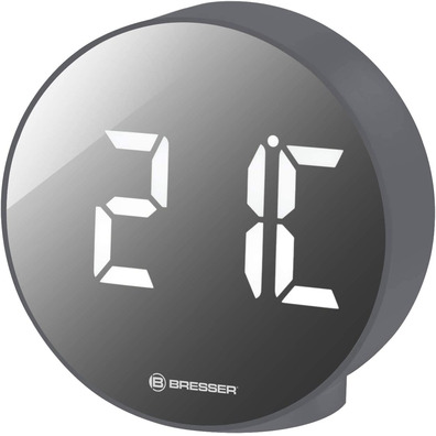 Bresser Reloj Despertador Mytime Echo FXR Gris