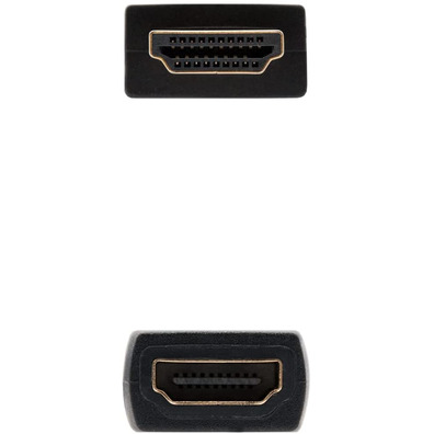 Kabel HDMI 2.0 a HDMI-A Nanocable 1m Negro