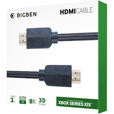 Kabel HDMI 3 Metros BigBen (4K/8K) Xbox Series X/S