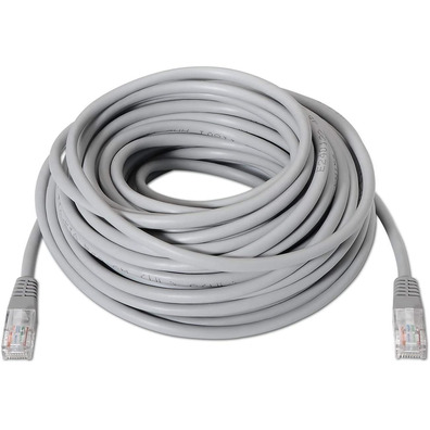 Kabel Rot RJ45 UTP CAT6 Aisens 15M Gris