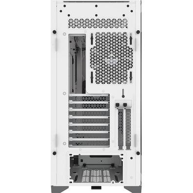 Caja Semitorre Corsair 5000D Temperiertes Glas Weiß