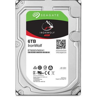 Disco Duro Seagate 3.5 '' 6TB SATA 3 256MB IronWolf