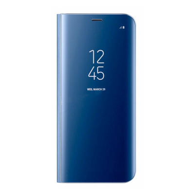 Buch-Art Spiegel-Kasten - Samsung Galaxy S9 Blau