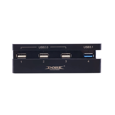 USB Hub 4 Ports für PS4 Slim Schwarz