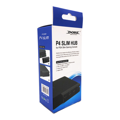 USB Hub 4 Ports für PS4 Slim Schwarz