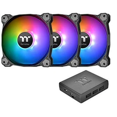 Kit 3 Ventiladores Thermaltake Pure Plus 12 cm RGB