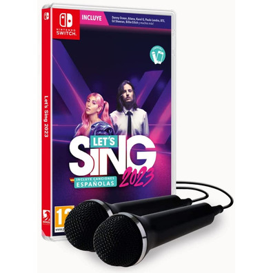 Let' s Sing 2023 + 2 Micrófonos Switch