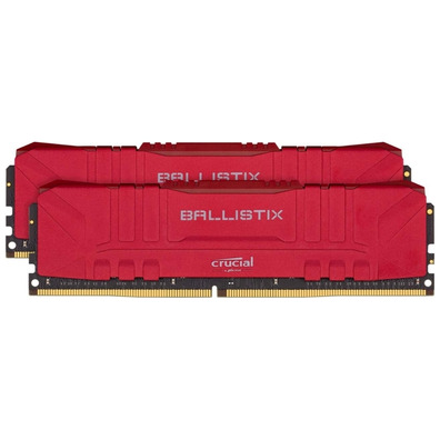  Memoria RAM Crucial Ballistix 32GB (2x16) DDR4 3200 Mhz Rojo