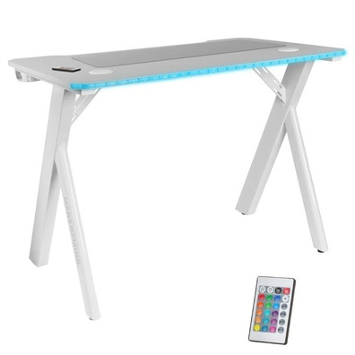 Mesa Gaming Mars Gaming MGD100RGB 100x60x74 cm Blanca