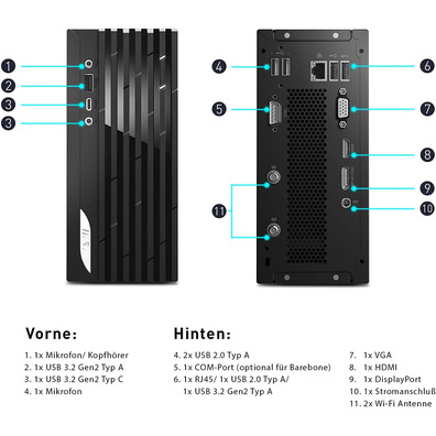 Mini PC Barebone MSI Pro DP20Z 5M-001BEU