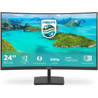 Monitor Curvo Philips E-Line 241E1SCA 23.6 " Full HD Multimedia Negro