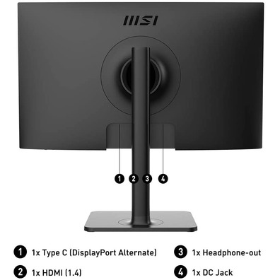 Monitor LED MSI Modern 23.8 '' MD241P Negro