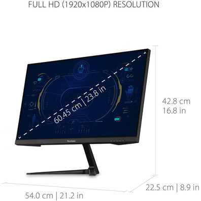 Monitor LED Viewsonic VX2418 24 '' Negro