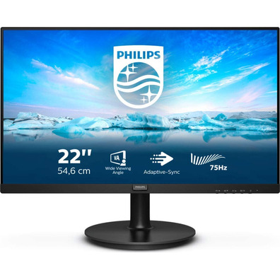 Monitor Philips V-Line 221V8LD 21.5 " Full HD Negro