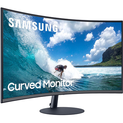 Monitor Profesional Curvo Samsung C27T550FDR 27 " Full HD Multimedia Azul Gris Oscuro