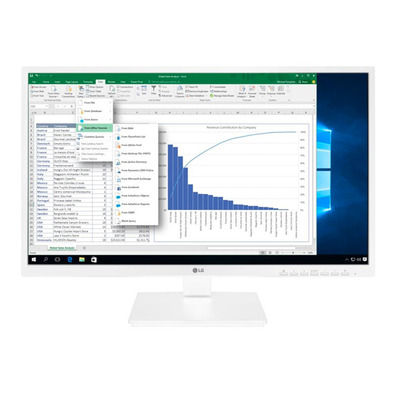 Monitor Profesional LG 27BK550Y-W 27 " Blanco FHD/Multimedia