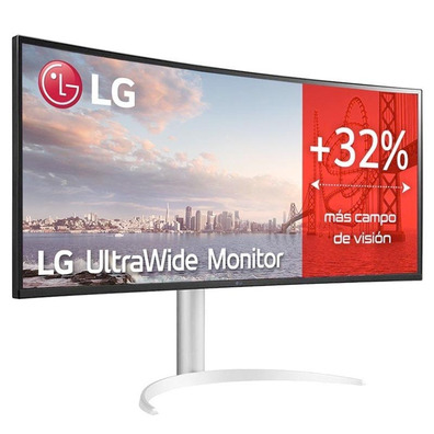 Überwachen Profesional Ultrapanorámico Curvo LG UltraWide 38WQ75C-W 38 "/QHD +/Negro y Blanco