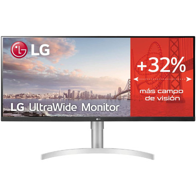 Monitor Profesional Ultrapanorámico LG 34WN650-W 34 '' WFHD Multimedia Plata