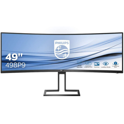 Monitor Ultrapanorámico Curvo Philips 498P9 48.8 " Multimedia Negro