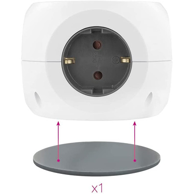 Nanocable Base de 3 enchufes/4 USB/Carga inalámbrica