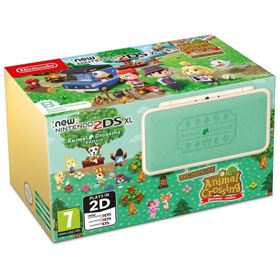 New 2DS XL Sonderedition Animal Crossing + Animal Crossing Willkommen Amiibo (vorinstalliert)