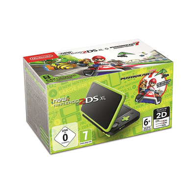 New Nintendo 2DS XL lindgrün   Mario Kart 7 (vorinstalliert)