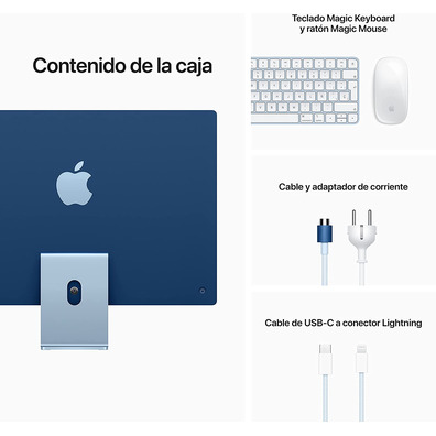 Ordenador Apple iMac 24 '' Retina M1/8GB/256GB SSD Blau 2021