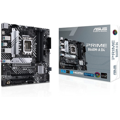 Placa Base Asus Prime B660M-A D4 Sockel 1700 Micro ATX