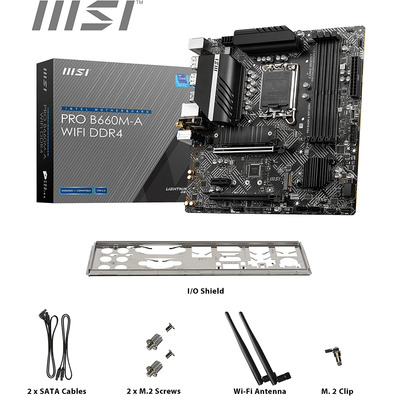 Placa Base MSI 1700 Pro B660M-A Wifi DDR4